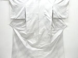 変わり唐草模様織出し本場白大島紬単衣着物